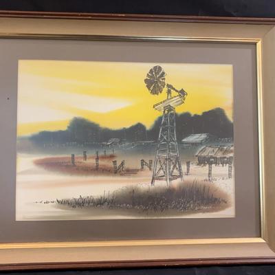 Oil Rig Framed Art