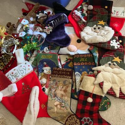 Holiday Hats & Stocking (upstairs)