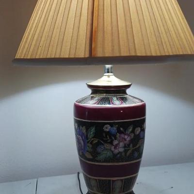 Vintage Clinoiserie Ginger Jar Lamp