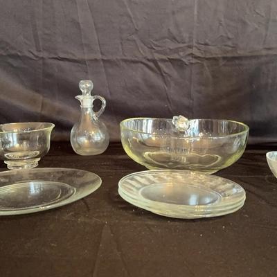Glass Vase And Servingware 