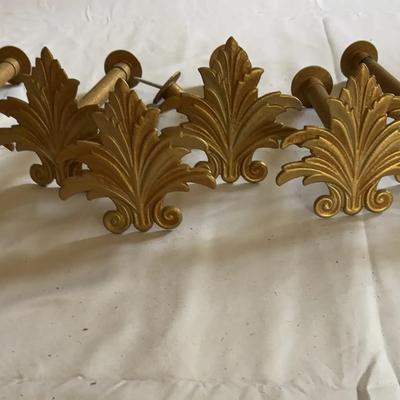 Gold Metal Curtain Tie Backs 