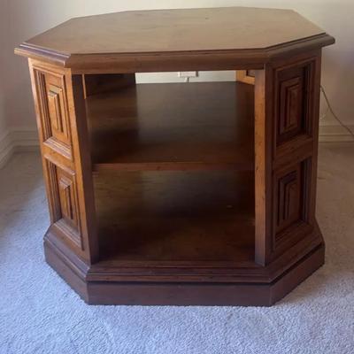 Octagonal Tiered Accent Table