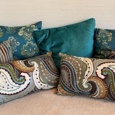 Teal And Brown Pillows
