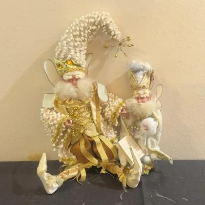 Mark Roberts Gold Christmas Figurines 