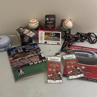 Astros Memorabilia Enron Field Opening Day