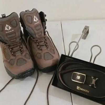 Hiking Boots and Belt
