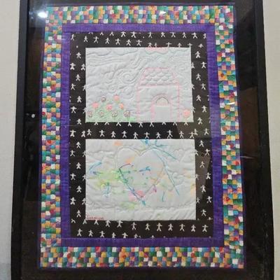 Texas Children's And American Heart Association Framed Quilt
