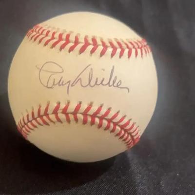 Astros Legend Larry Dierker Signed Baseball 5
