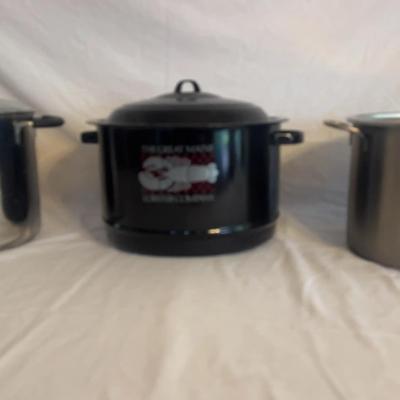 Three Stock Pots