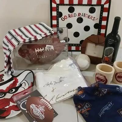 Clyde Drexler Autographed Shirt And OtherSports Memorabilia 