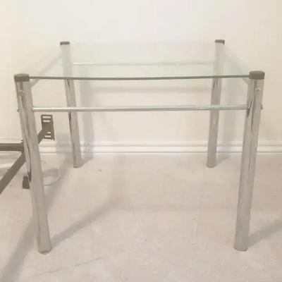 Chrome and Glass Table 