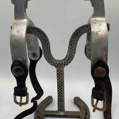 Sale Photo Thumbnail #35: 83 • aluminum spurs with spur straps