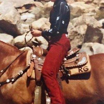 105 • western style red suede leather chaps with carry bag