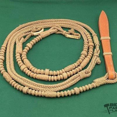 712 • nylon braided romal rein set