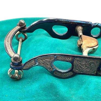 140 • santa maria style sterling silver show bit "belt buckle"