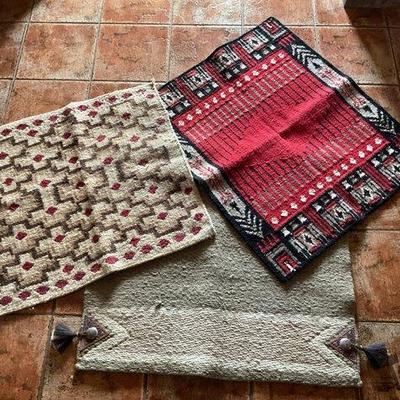 743 • three western:navajo style saddle blankets