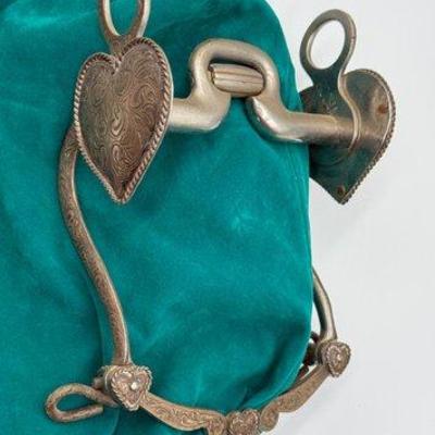 161 • beautiful rocha heart sterling silver show bit