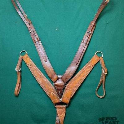 630 • two leather breast collars