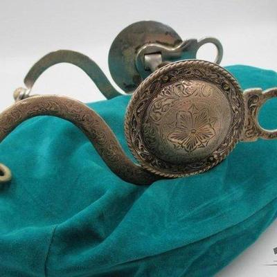 180 • sterling silver show bit heavily engraved with s curve