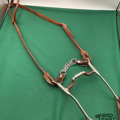 477 • western style bridle with myler bit
