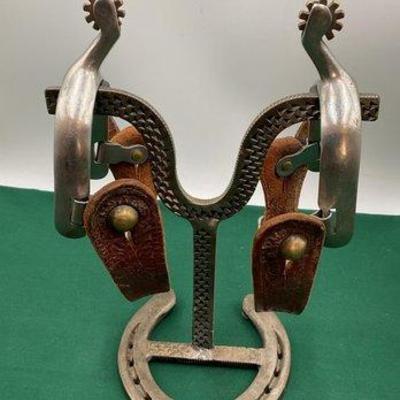 Sale Photo Thumbnail #38: 86 • kids size spurs with spur straps