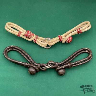 557 • two sets of braided hobbles