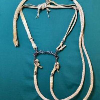 Sale Photo Thumbnail #182: 322 • vaquero style rawhide bridle set