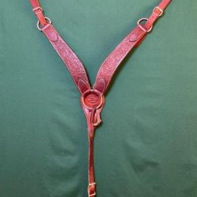 Sale Photo Thumbnail #384: 635 • two western style breast collars, one is billy cook