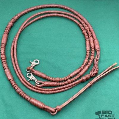 701 • braided leather romal reins