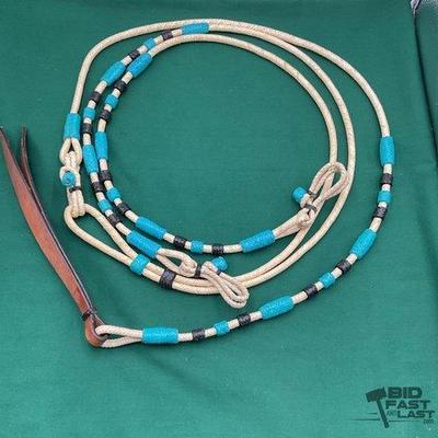 Sale Photo Thumbnail #390: 703 • rawhide style romal rein set