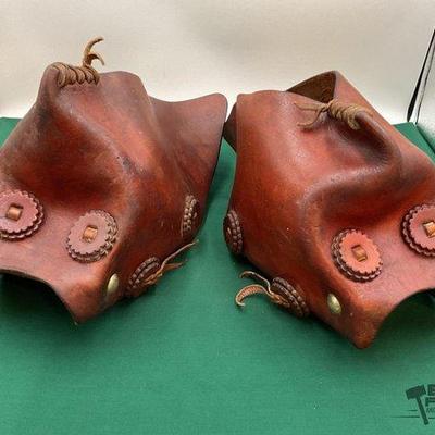 101 • vintage full leather western tapaderos