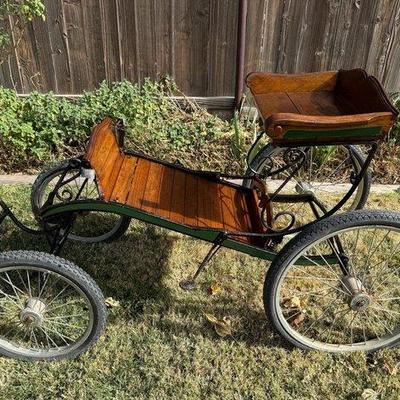 770 • vintage custom horse haven oak pony cart