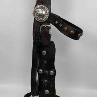 Sale Photo Thumbnail #318: 517 • antique studded western head stall