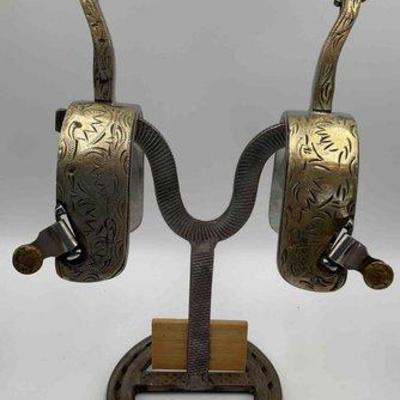 67 • overlay silver cowboy spurs