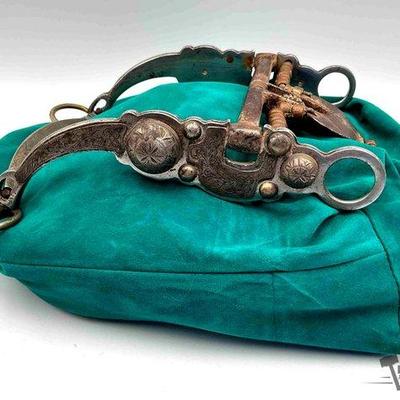 233 • vintage sterling silver western spade bit