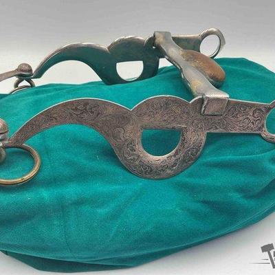 214 • sterling silver santa barbara style curb bit