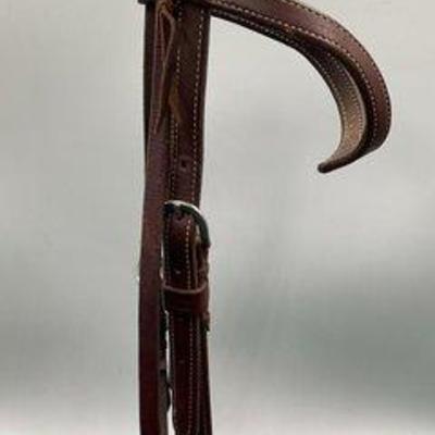 535 • leather horse size headstall
