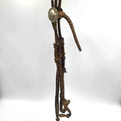 Sale Photo Thumbnail #308: 507 • vintage braided rawhide head stall
