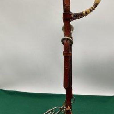 491 • western two ear headstall with gag bit