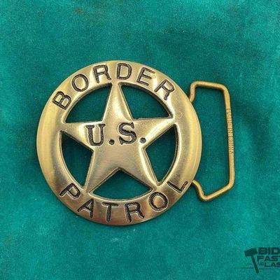 145 • u.s. border patrol badge belt buckle