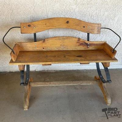 265 • western wagon seat style bench
