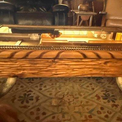 Sale Photo Thumbnail #159: 261 • horn shadow box coffee table