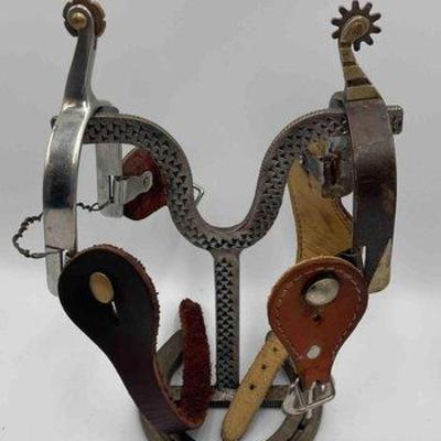 Sale Photo Thumbnail #37: 85 • mismatched spurs with spur straps