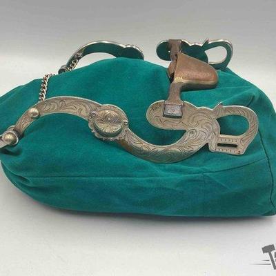 220 • nice sterling silver western show bit