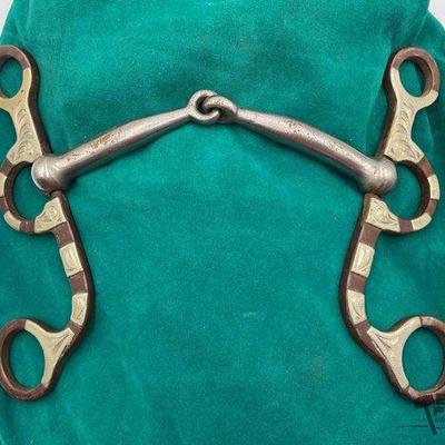 249 • greg darnall brown steel and silver inlay bit