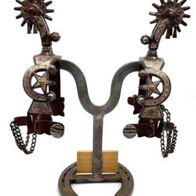 64 • e garcia engraved sterling silver spurs