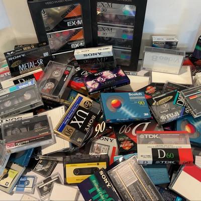 Vintage Blank Audio & Video8 Tapes | Sony, Maxell, TDK & More