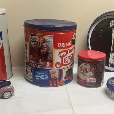 Retro Collectible Tins And Vintage Pepsi Truck