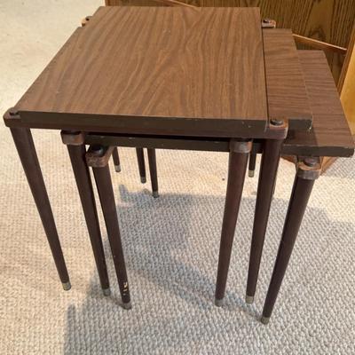 Set Of 3 Mid Century Modern Nesting Tables