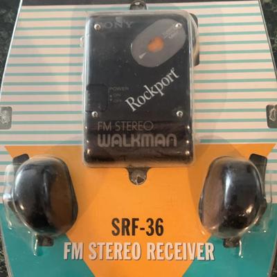 New Sealed Sony SRF-36 FM Stereo Walkman – Vintage 1980s FM Receiver with Earphones